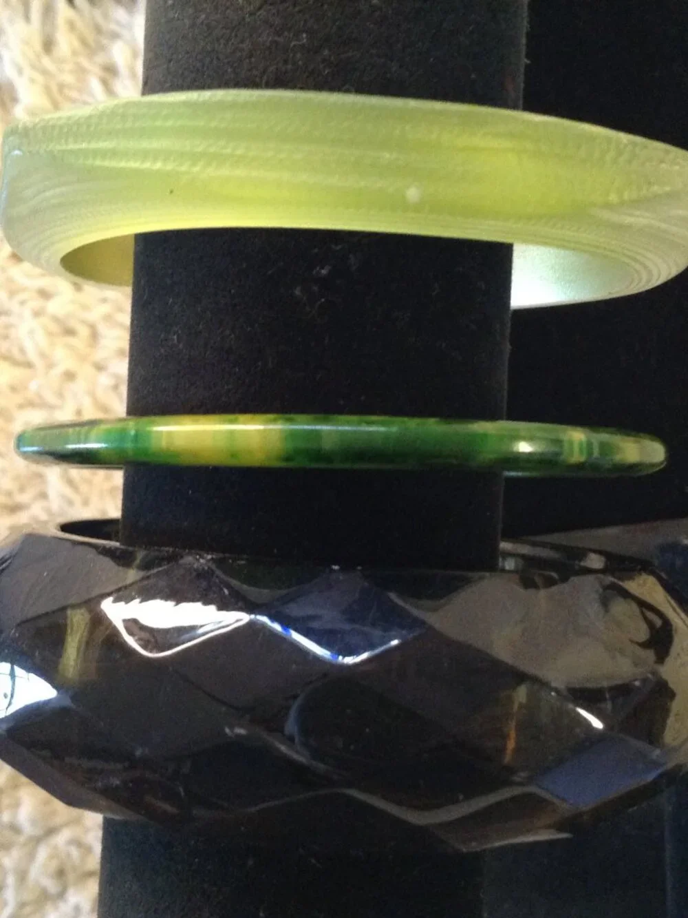 VTG 80's Lot Lucite Bangle Bracelets Hippie Vibes Bohemian Free Spirited Groovy